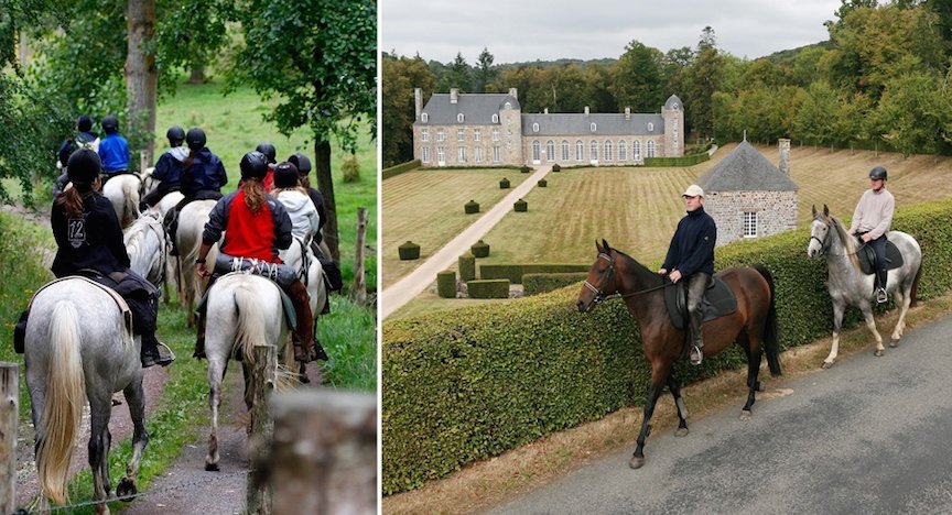 Horse riding in Normandy